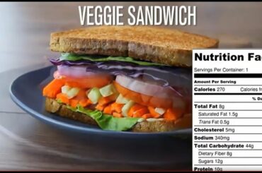 VEGGIE SANDWICH RECIPE | HEALTHY BREAKFAST | NUTRITION FACTS