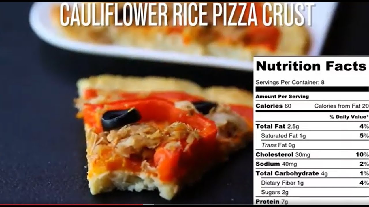 HEALTHY LUNCH RECIPES | CAULIFLOWER RICE PIZZA CRUST | BROCCOLI RICE PIZZA CRUST | NUTRITION FACTS HEALTHY LUNCH RECIPES | CAULIFLOWER RICE PIZZA CRUST | BROCCOLI RICE PIZZA CRUST | NUTRITION FACTS
