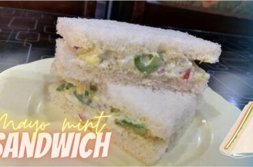Mint Mayonnaise Sandwich Recipe | Easy And Quick Mayo Sandwich | Healthy Breakfast @Savoury