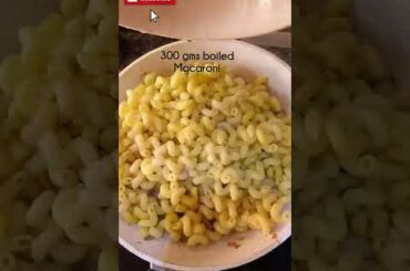 MOST DELICIOUS & HEALTHY MACARONI SALAD RECIPE | WARM PASTA SALAD RECIPE #shorts