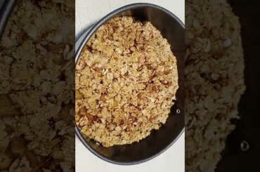 how to make apple crumble healthy #shorts #viral