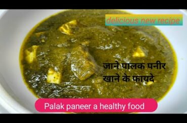 A healthy food palak Paneer || best palak Paneer recipe in Hindi || @N M food