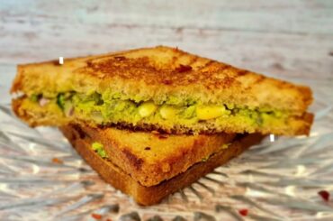 Avocado Sandwich | Guacamole Sandwich | Avocado Toast | Healthy, Quick, Weight loss Breakfast Recipe