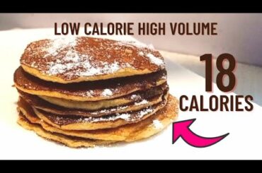 Low calorie pancakes | Low calorie breakfast recipe | Low calorie dessert protein pancakes | Dessert