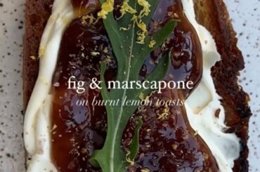 Fig, Mascarpone & Lemon Toasts | Healthy Lunch Ideas #shorts