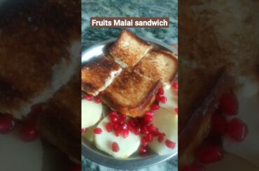 fruits Malai sandwich #like #healthy #breakfast #sweetdesert #youtubeshorts #byrewakirasoi