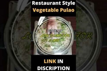 Resturant Style Vegetables Pulao By At Home Cooking Fantasy | How to make Vegetable Pulao Pulao |