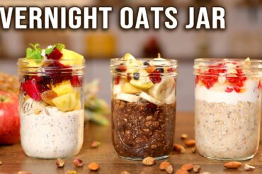 Overnight Oats Jar | Go To Breakfast Ideas | Oatmeal Breakfast For Work, College, Busy Mornings