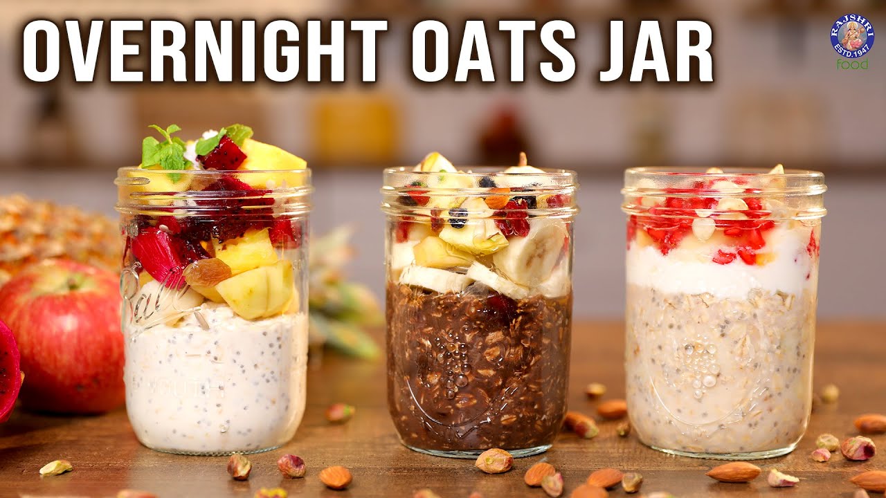Overnight Oats Jar | Go To Breakfast Ideas | Oatmeal Breakfast For Work, College, Busy Mornings Overnight Oats Jar | Go To Breakfast Ideas | Oatmeal Breakfast For Work, College, Busy Mornings