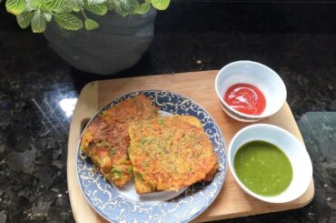 spicy veg toast recipe||healthy tiffin snack recipe||#shorts #recipe #easy