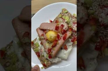 Healthy sausage and egg sandwich
