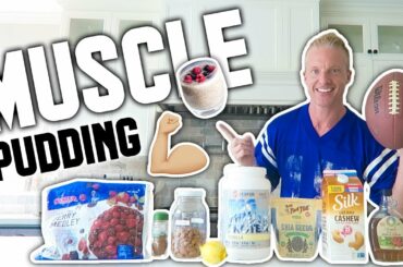 How To Make A Healthy Protein Chia Muscle Pudding Recipe (FOOTBALL SNACK) | LiveLeanTV