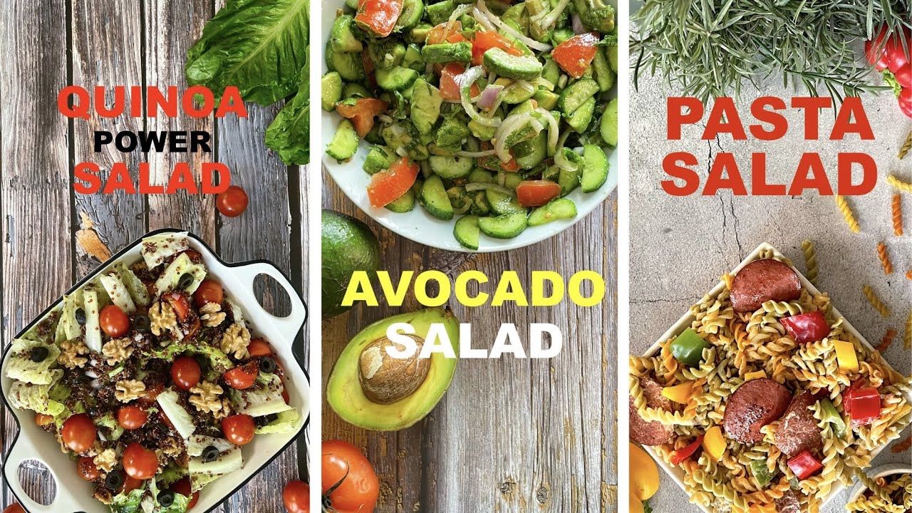 3 Healthy Salad Recipes. Top 3 Tasty Salads For Weight Loss 3 Healthy Salad Recipes. Top 3 Tasty Salads For Weight Loss