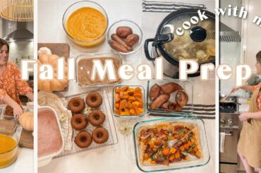 FALL MEAL PREP | Easy & Healthy Recipes: Dinner, Dessert & Quick Snacks!