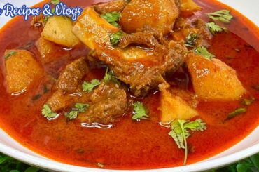 ALOO GOSHT Ki Aisi Zabardast Recipe Jo Bhi Khaye Baar Baar Banaye - ROZ KE PAKWAN By FEM Recipes