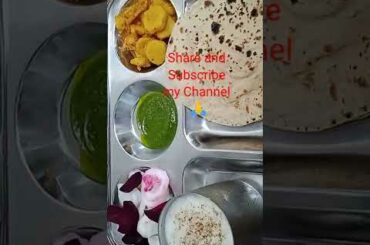 Simple Lunch Thali ideas#Desi Lunch Thali#Healthy Lunch#shorts#haryanakidesifamily