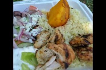 SOUVLAKI CHICKEN Dinner With FRESH SALAD | Healthy Food Recipes #shorts