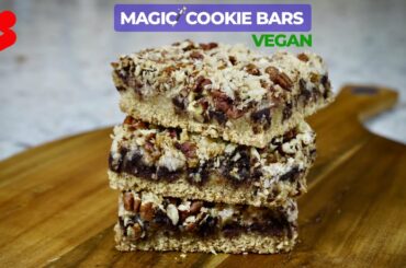 HEALTHY Vegan Cookie Bars in 60 SECONDS! | #shorts #short