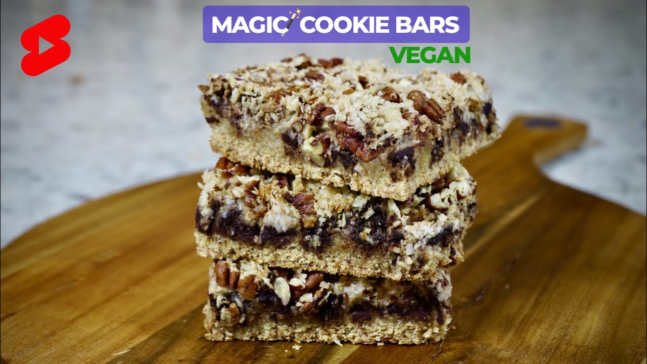 HEALTHY Vegan Cookie Bars in 60 SECONDS! | #shorts #short HEALTHY Vegan Cookie Bars in 60 SECONDS! | #shorts #short