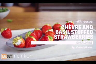 Healthy Recipes - Chevre and Basil Strawberries