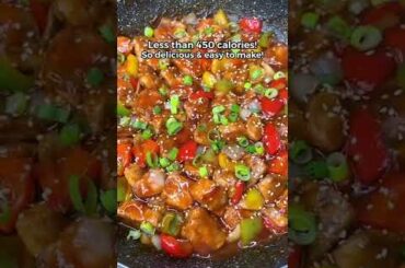 Healthy Low Calorie Sweet and Sour Chicken! #shorts