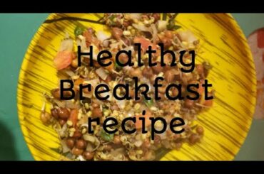 Healthy Breakfast recipe! Healthy Chaat! Weight loss Diet Recipe!