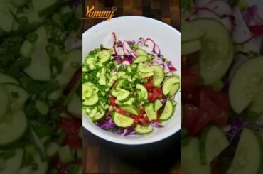 The Messiest Salad Recipe You'll EVER Make . How to Make the BEST Salad EVER! #shorts