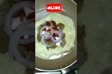 Egg Meat Burger Recipe #shorts