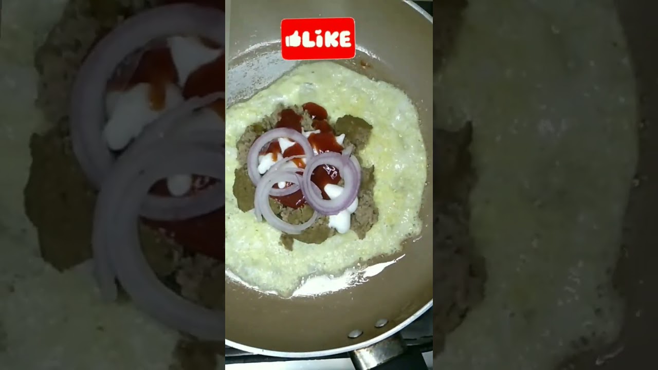 Egg Meat Burger Recipe #shorts Egg Meat Burger Recipe #shorts