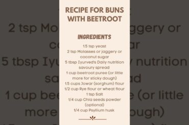 Healthy Recipe of Beetroot Bun | How to make Buns at home? | Easy to Make Recipe at Home | IYURVED