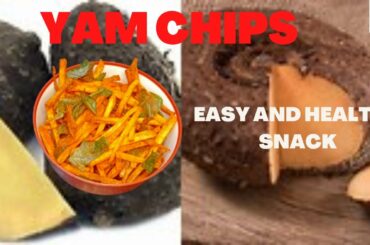 ELEPHANT FOOT YAM CHIPS  | How to make Karunaikilangu Chips in Tamil | Easy and Healthy Snack Recipe