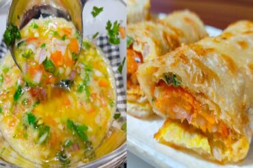 Leftover Tortilla Recipe | Egg Roll With Leftover Tortillas| Leftover Roti/Chapati Recipe|Kids Lunch