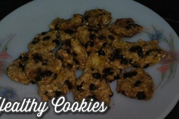 Healthy Cookies Recipe Without Eggs  | Banana Oatmeal Chocolate Chips Cookies Recipe |HealthyCookies