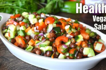 I Never Get Bored Of Eating This Salad! Black Chickpea, Carrot, Zucchini! Weight Loss Recipe