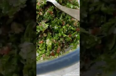 tabbouleh salad  so healthy  salad @emily calagahan vlog