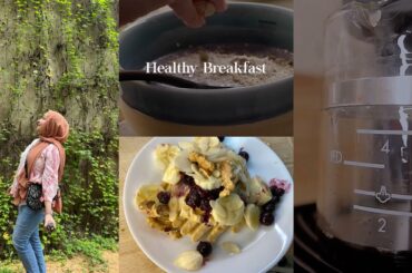 Day in my life|Healthy breakfast recipe| self care| pancakes|homemade blueberry jam