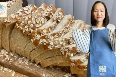 *EASY BREAD MACHINE RECIPE* Oatmeal Loaf Bread - Recipe | BakeWithYapi
