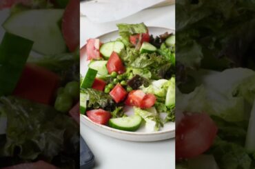 Healthy dinner with teriyaki salmon