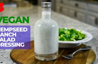 HEALTHY Vegan Hempseed RANCH Salad Dressing in 60 SECONDS! #shorts