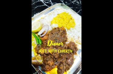 How to plate Dinner #shorts #food #chicken #dinner #youtubeshorts #recipe #thali #trending #10k view