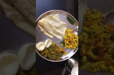Healthy Lunch | eggs and paneer bhurji