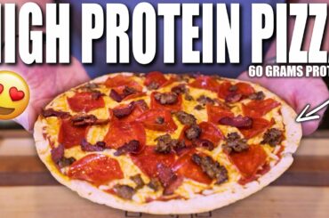 HIGH PROTEIN LOW CAL PROTEIN PIZZA | The Only Healthy Pizza Recipe You Need!