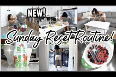 *New* SUNDAY RESET ROUTINE | CLEANING MOTIVATION | CLEANING, HEALTHY DINNER IDEA, GROCERY HAUL