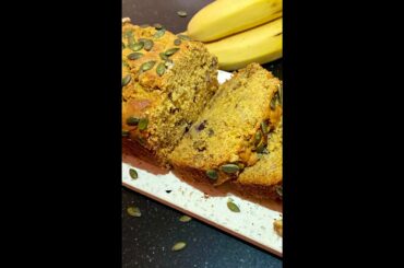 Super quick ‘n healthy Banana Bread! Foolproof recipe | No butter no sugar | #shorts #recipe