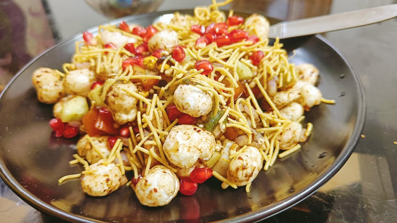 Healthy Chaat Recipe/Makhana Chaat/ Weight loss recipe/Evening Snack Recipe/Foxnut recipe Healthy Chaat Recipe/Makhana Chaat/ Weight loss recipe/Evening Snack Recipe/Foxnut recipe