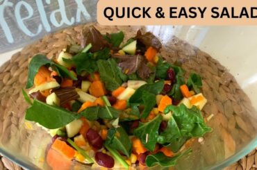 Super Easy & Yummy 2 Minutes Salad Recipe | Weight-loss Friendly Healthy Salad | Dars Kitchen