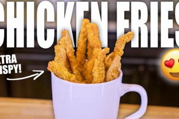 BURGER KING CHICKEN FRIES...BUT HEALTHY! | Easy Low Calorie High Protein Air Fryer Recipe!