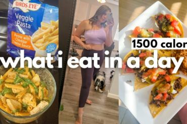 WHAT I EAT IN A DAY 1500 CALORIES! Getting back to a healthy routine!