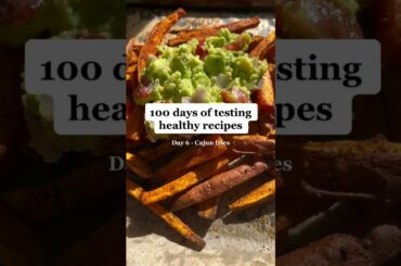 Day 6 of healthy recipes - Cajun fries #shorts