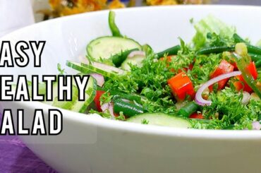 How to Make an Easy Healthy Salad | Green Salad Recipe